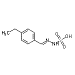 CAS 登录号：780731-89-7， (2E)-2-(4-乙基苄基亚基)肼磺酸