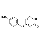 CAS 登录号：780755-43-3， 5-[(4-甲基苯基)氨基]-1,2,4-三嗪-3(2H)-酮