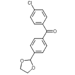 CAS 登录号：780776-35-4， (4-氯苯基)[4-(1,3-二氧戊环-2-基)苯基]甲酮
