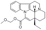 CAS 登录号:78101-34-5, 13alpha-乙基-2,3,5,6,13a,13b-六氢-1H-吲哚并(3,2,1-去)吡啶并(3,2,1-ij)(1,5)-萘啶-12-羧酸甲氧基甲基酯