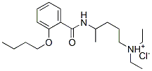 CAS 登录号：78109-80-5， 2-丁氧基-N-[4-(二乙基氨基)-1-甲基丁基]-苯甲酰胺盐酸盐