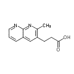 CAS 登录号：781610-24-0， 3-(2-甲基-1,8-萘啶-3-基)丙酸