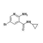 CAS 登录号：781642-04-4， 2-氨基-5-溴-N-环丙基烟酰胺