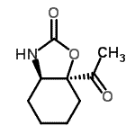 CAS 登录号：78174-36-4， (3aR,7aS)-7a-乙酰基六氢-1,3-苯并恶唑-2(3H)-酮
