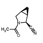 CAS 登录号：78185-68-9， (1R,2S,5S)-3-乙酰基-3-氮杂双环[3.1.0]己烷-2-甲腈
