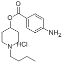 CAS 登录号:78219-14-4, (1-丁基哌啶-4-基)4-氨基苯甲酸酯盐酸盐