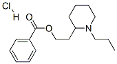 CAS 登录号:78219-40-6, 2-(1-丙基哌啶-2-基)乙基苯甲酸酯盐酸盐