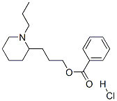 CAS 登录号:78219-50-8, 3-(1-丙基哌啶-2-基)丙基苯甲酸酯盐酸盐