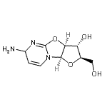 CAS 登录号：782400-39-9， (2R,3R,3aS,9aR)-6-氨基-2-(羟基甲基)-2,3,3a,9a-四氢-6H-呋喃并[2',3':4,5][1,3]恶唑并[3,2-a]嘧啶-3-醇