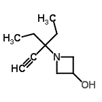 CAS#: 783249-22-9, 1-(3-Ethyl-1-pentyn-3-yl)-3-azetidinol