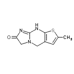 CAS 登录号：783255-92-5， 7-甲基-5,9-二氢咪唑并[1,2-a]噻吩并[2,3-d]嘧啶-2(3H)-酮