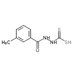 CAS 登录号：783259-25-6， 2-(3-甲基苯甲酰)肼二硫代甲酸