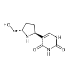 CAS 登录号：783290-11-9， 5-[(2S,5S)-5-(羟基甲基)-2-吡咯烷基]-2,4(1H,3H)-嘧啶二酮