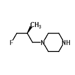 CAS 登录号：783295-78-3， 1-[(2S)-3-氟-2-甲基丙基]哌嗪