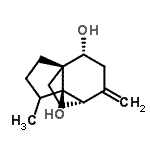 CAS 登录号：783322-06-5， (1R,5R,6S,9R)-4-甲基-7-亚甲基三环[4.3.2.0<sup>1,5</sup>]十一烷-5,9-二醇