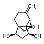 CAS 登录号：783322-10-1， (1R,2R,4S,5R,6S)-4-甲基-7-亚甲基三环[4.3.2.0<sup>1,5</sup>]十一烷-2,5-二醇