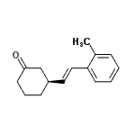 CAS 登录号：783370-40-1， (3S)-3-[(E)-2-(2-甲基苯基)乙烯基]环己酮