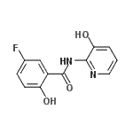 CAS 登录号：783371-17-5， 5-氟-2-羟基-N-(3-羟基-2-吡啶基)苯甲酰胺