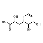 CAS 登录号：78368-38-4， 3-(5,6-二羟基-1,3-环己二烯-1-基)-2-羟基丙酸