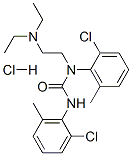 CAS 登录号：78371-84-3， 1,3-二(2-氯-6-甲基-苯基)-1-(2-二乙基氨基乙基)脲盐酸盐