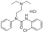 CAS 登录号:78371-89-8, 3-(2-氯苯基)-1-(2-二乙基氨基乙基)-1-苯基脲盐酸盐