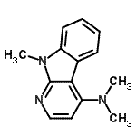 CAS 登录号：784076-51-3， N,N,9-三甲基-9H-吡啶并[2,3-b]吲哚-4-胺