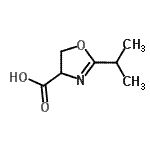 CAS#: 784132-37-2, 2-Isopropyl-4,5-dihydro-1,3-oxazole-4-carboxylic acid