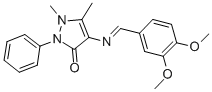 CAS#: 78439-83-5, 4-(3,4-Dimethoxybenzylideneamino)Antipyrine