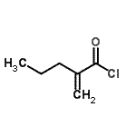 CAS 登录号：78450-85-8， 2-亚甲基戊酰氯