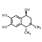 CAS 登录号：785005-23-4， (1R,4R)-1,2-二甲基-1,2,3,4-四氢-4,6,7-异喹啉三醇