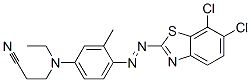 CAS#: 78520-83-9, 3-[1-[4-[(6,7-Dichloro-1,3-Benzothiazol-2-Yl)Diazenyl]-3-Methylphenyl]Ethylamino]Propanenitrile