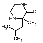 CAS 登录号：78551-70-9， 3-异丁基-3-甲基-2-哌嗪酮