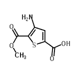 CAS 登录号：785803-73-8， 4-氨基-5-(甲氧羰基)-2-噻吩羧酸
