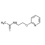 CAS 登录号：786686-85-9， N-[2-(2-吡啶基氧基)乙基]硫代乙酰胺