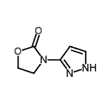 CAS 登录号：786700-22-9， 3-(1H-吡唑-3-基)-1,3-恶唑烷-2-酮