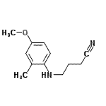 CAS 登录号：786700-82-1， 4-[(4-甲氧基-2-甲基苯基)氨基]丁腈