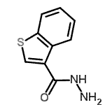 CAS 登录号：78676-34-3， 1-苯并噻吩-3-甲酰肼