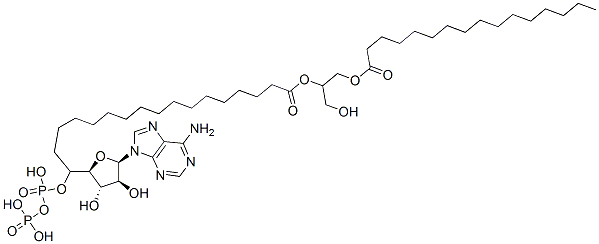 CAS 登录号：78679-19-3， [(2R)-3-[[[(2R,3S,4S,5R)-5-(6-氨基嘌呤-9-基)-3,4-二羟基四氢呋喃-2-基]甲氧基-羟基磷酰]氧基-羟基磷酰]氧基-2-棕榈酰氧基丙基]十六烷酸酯