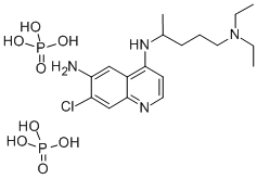 CAS 登录号:78703-86-3, 7-氯-N-(5-二乙基氨基戊烷-2-基)喹啉-4,6-二胺