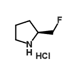 CAS 登录号：787564-55-0， (2S)-2-(氟甲基)吡咯烷盐酸盐(1:1)