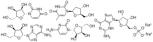 CAS#: 78837-98-6, 5'-Guanylic acid disodium salt mixt. with adenosine, cytidine, thymidine and uridine