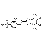 CAS 登录号：788785-94-4， 4-{[乙基(6-羟基-4,5,7-三甲基-1,3-苯并噻唑-2-基)氨基]甲基}苯磺酰胺
