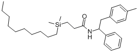 CAS#: 78934-83-5, 3-(Decyldimethylsilyl)-N-(2-(4-methylphenyl)-1-phenylethyl)propanamide