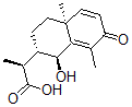 CAS 登录号：79-59-4， (alphaS,1S,2S,4aS)-1,2,3,4,4a,7-六氢-1-羟基-alpha,4a,8-三甲基-7-氧代-2-萘乙酸