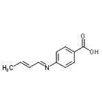 CAS 登录号：790157-13-0， 4-[(E)-(2E)-2-丁烯-1-亚基氨基]苯甲酸
