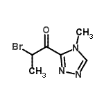 CAS 登录号：790185-42-1， 2-溴-1-(4-甲基-4H-1,2,4-三唑-3-基)-1-丙酮