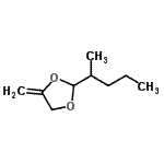 CAS#: 79033-07-1, 4-Methylene-2-(2-pentanyl)-1,3-dioxolane