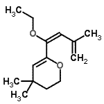 CAS 登录号：790662-04-3， 6-[(1E)-1-乙氧基-3-甲基-1,3-丁二烯-1-基]-4,4-二甲基-3,4-二氢-2H-吡喃
