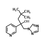 CAS 登录号：790691-19-9， 4,4-二甲基-2-(3-吡啶基)-1-(1H-1,2,4-三唑-1-基)-2-戊醇