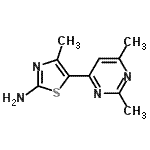 CAS 登录号：790706-79-5， 5-(2,6-二甲基-4-嘧啶基)-4-甲基-1,3-噻唑-2-胺